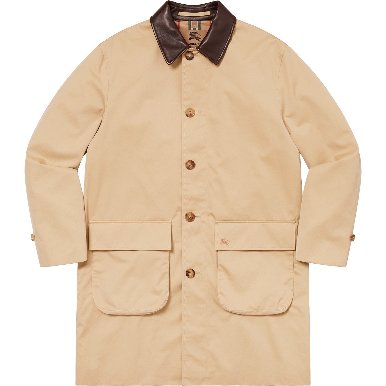 Supreme®/Burberry® Leather Collar Trench view 3